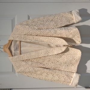 EUC Ann Taylor LOFT Lace Blazer